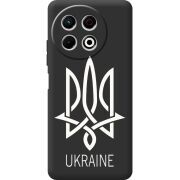 Чорний чохол BoxFace Tecno Spark 30 Pro 4G Тризуб монограмма ukraine