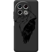 Чорний чохол BoxFace Tecno Spark 30 Pro 4G Wolf and Raven