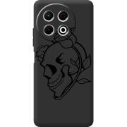 Чорний чохол BoxFace Tecno Spark 30 Pro 4G Skull and Roses