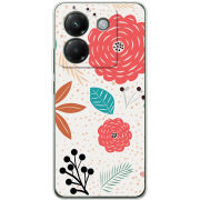 Чохол BoxFace Poco M7 Pro 5G Line Flowers