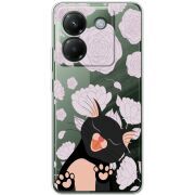 Прозорий чохол BoxFace Poco M7 Pro 5G Meow