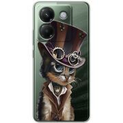 Прозорий чохол BoxFace Poco M7 Pro 5G Steampunk Cat