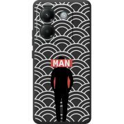 Чорний чохол BoxFace Poco M7 Pro 5G Man Pattern