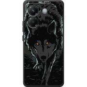 Чорний чохол BoxFace Poco M7 Pro 5G Wolf