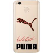 Прозрачный чехол Uprint Xiaomi Redmi 4x Wild Cat