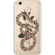 Прозрачный чехол Uprint Xiaomi Redmi 4x Glamor Snake