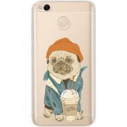 Прозрачный чехол Uprint Xiaomi Redmi 4x Dog Coffeeman