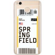 Прозрачный чехол Uprint Xiaomi Redmi 4x Ticket Springfield