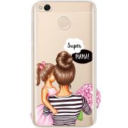 Прозрачный чехол Uprint Xiaomi Redmi 4x Super Mama and Daughter