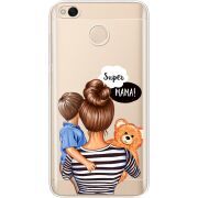 Прозрачный чехол Uprint Xiaomi Redmi 4x Super Mama and Son