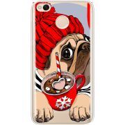 Прозрачный чехол Uprint Xiaomi Redmi 4x Winter Puggy