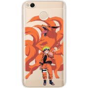 Прозрачный чехол Uprint Xiaomi Redmi 4x Naruto and Kurama