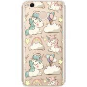 Прозрачный чехол Uprint Xiaomi Redmi 4x Unicorns