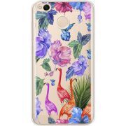 Прозрачный чехол Uprint Xiaomi Redmi 4x Flamingo