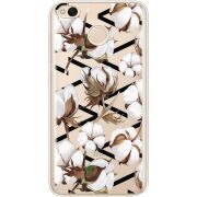 Прозрачный чехол Uprint Xiaomi Redmi 4x Cotton flowers