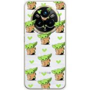 Прозорий чохол BoxFace Realme 14 Pro Plus Pattern Baby Yoda