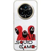 Прозорий чохол BoxFace Realme 14 Pro Plus siquid game люди в красном