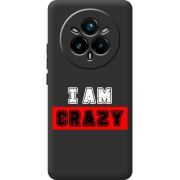 Чорний чохол BoxFace Realme 14 Pro Plus I'm Crazy