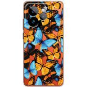 Прозорий чохол BoxFace Realme GT 7 Pro Butterfly Morpho