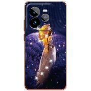 Чохол зі стразами Realme GT 7 Pro Girl with Umbrella