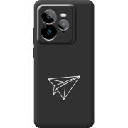 Чорний чохол BoxFace Realme GT 7 Pro Paper Plane