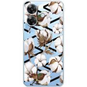 Прозорий чохол BoxFace Realme Note 60 Cotton flowers