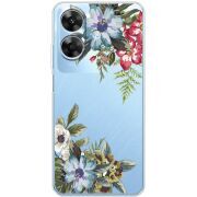Прозорий чохол BoxFace Realme Note 60 Floral
