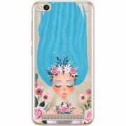Прозрачный чехол Uprint Xiaomi Redmi 5A Blue Hair