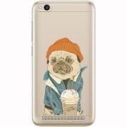 Прозрачный чехол Uprint Xiaomi Redmi 5A Dog Coffeeman