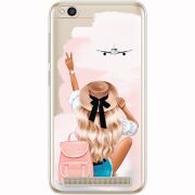 Прозрачный чехол Uprint Xiaomi Redmi 5A Travel Girl