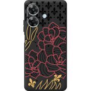 Чорний чохол BoxFace Realme Note 60 FranceFlowers