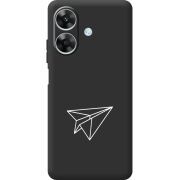 Чорний чохол BoxFace Realme Note 60 Paper Plane