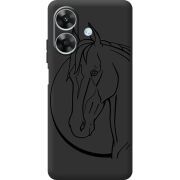 Чорний чохол BoxFace Realme Note 60 Horse