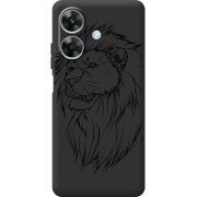 Чорний чохол BoxFace Realme Note 60 Lion