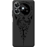 Чорний чохол BoxFace Realme Note 60 Hugin and Munin
