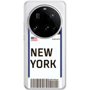 Прозорий чохол BoxFace Xiaomi 15 Ultra Ticket New York