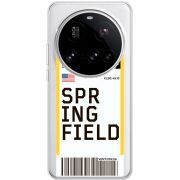 Прозорий чохол BoxFace Xiaomi 15 Ultra Ticket Springfield