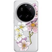 Прозорий чохол BoxFace Xiaomi 15 Ultra Cherry Blossom