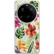 Прозорий чохол BoxFace Xiaomi 15 Ultra Tropical Flowers