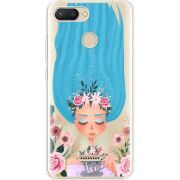 Прозрачный чехол Uprint Xiaomi Redmi 6 Blue Hair