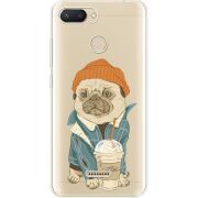Прозрачный чехол Uprint Xiaomi Redmi 6 Dog Coffeeman