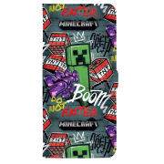 Чохол-книжка Stanford Side Magnet для Realme C61 Minecraft Creeper Boom