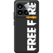 Чорний чохол BoxFace Xiaomi 15 Free Fire White Logo