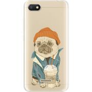 Прозрачный чехол Uprint Xiaomi Redmi 6A Dog Coffeeman