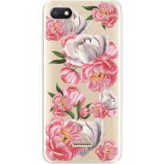 Прозрачный чехол Uprint Xiaomi Redmi 6A Peony Watercolor Style