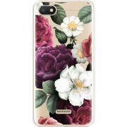 Прозрачный чехол Uprint Xiaomi Redmi 6A Floral Dark Dreams