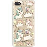 Прозрачный чехол Uprint Xiaomi Redmi 6A Unicorns