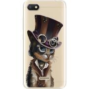 Прозрачный чехол Uprint Xiaomi Redmi 6A Steampunk Cat