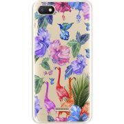 Прозрачный чехол Uprint Xiaomi Redmi 6A Flamingo