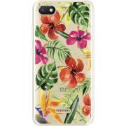 Прозрачный чехол Uprint Xiaomi Redmi 6A Tropical Flowers